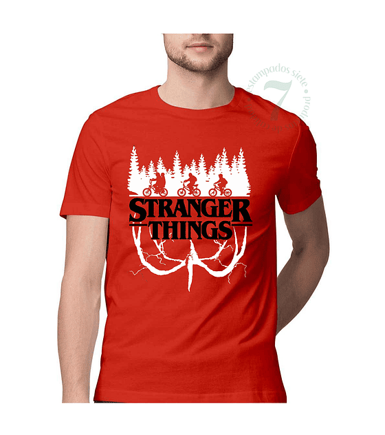 Polera manga corta Hombre STRANGER THINGS- D11