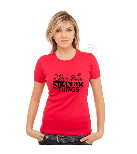 Polera Manga Corta Dama STRANGER THINGS- D04