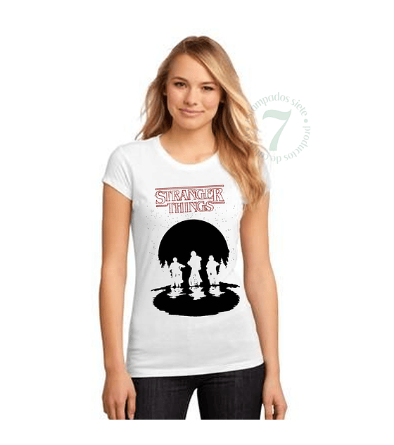 Polera Manga Corta Dama STRANGER THINGS- D07