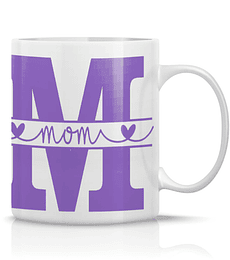 Taza/Tazon/Mug Mom Púrpura Mama Dia De Las Madres 129