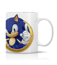 Taza/Tazon/Mug Sonic Logo Dorado 186