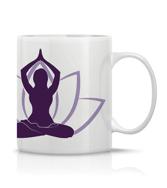 Taza/Tazon/Mug Mujer En Yoga Meditación 255