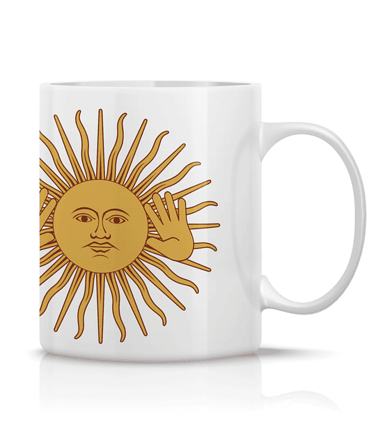 Taza/Tazon/Mug Sol De La Bandera De Argentina 268