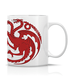 Taza/Tazon/Mug Mother Of Dragons Logo De Dragones Rojo 275