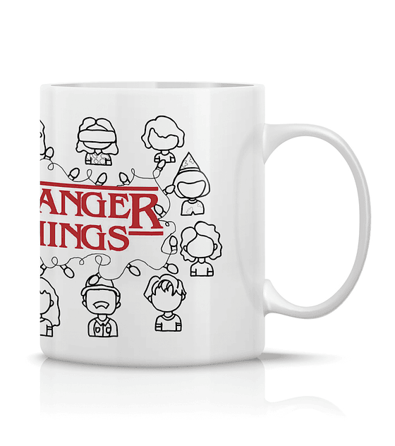 Taza/Tazon/Mug Stranger Things Luces Amigos 279