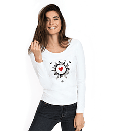 Polera Manga Larga Love For Travel