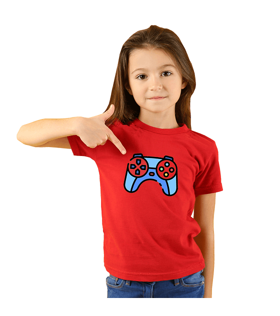 Polera Manga Corta Niños/Jóvenes Control Nintendo