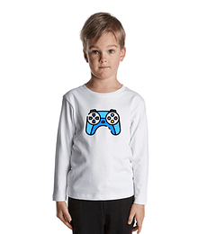 Polera Manga Larga Niños/Jóvenes Control Nintendo