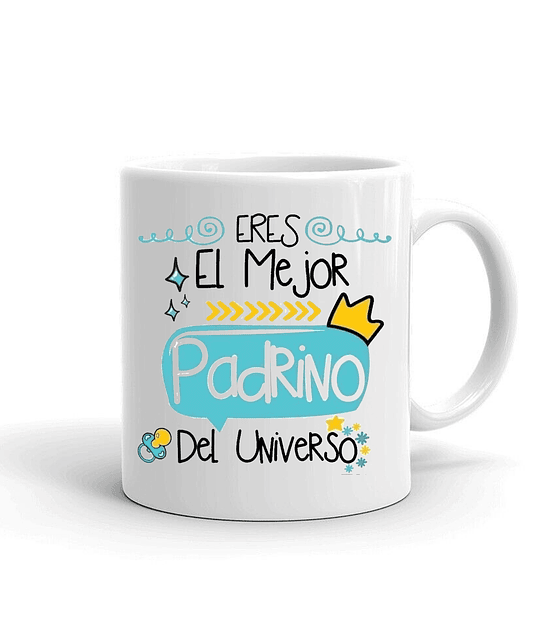 Taza/Tazon/Mug El mejor padrino del universo 4