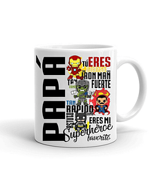 Taza/Tazon/Mug Papá Eres Mi Superhéroe Favorito! 7