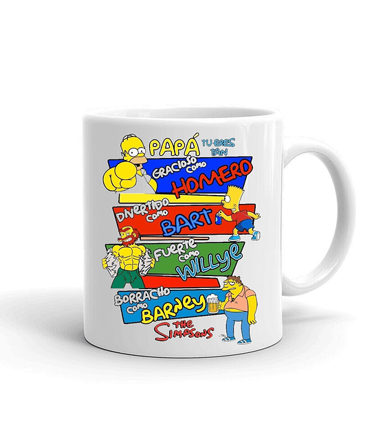 Taza/Tazon/Mug Papá gracioso como homero.. 11