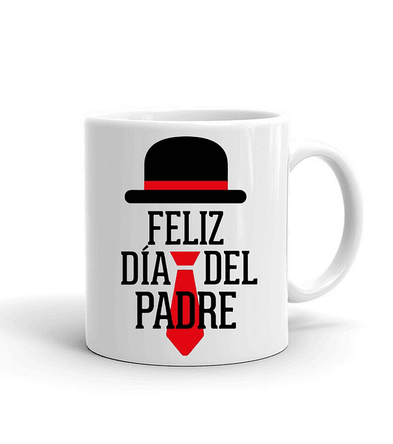 Taza/Tazon/Mug Feliz Dia Del Padre corbata y sombrero 22