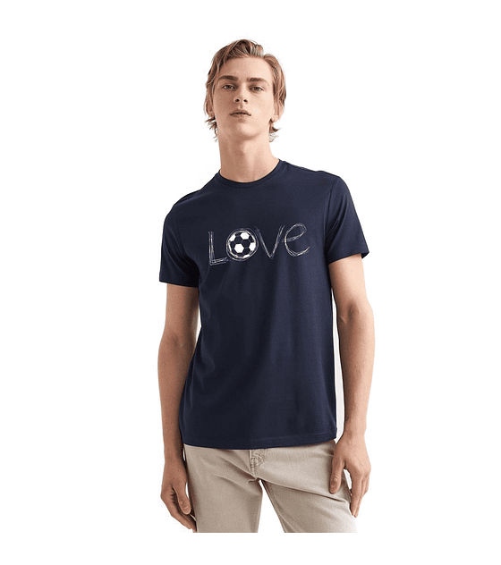 Polera Manga Corta Love Fútbol