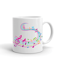 Taza/Tazon/Mug Camino De Nota Musicales 