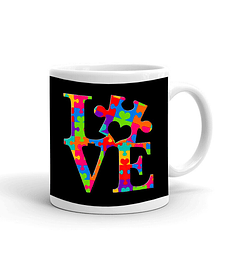 Taza/Tazon/Mug Love Rompecabezas Colorido 