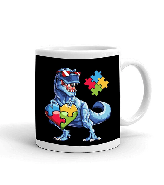 Taza/Tazon/Mug Dinosaurio Cool Rompecabezas 