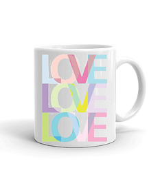 Taza/Tazon/Mug Love Love Love