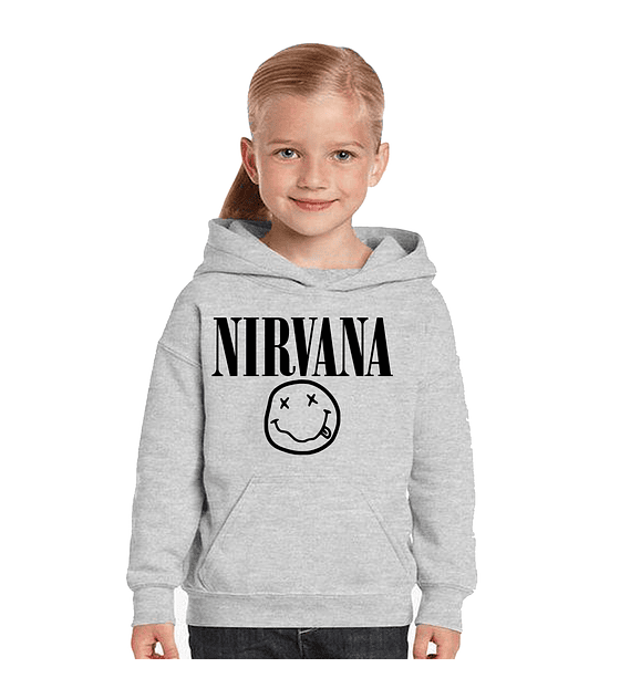 Poleron canguro niño Gris Nirvana talla 10