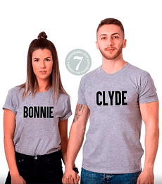 Par De Poleras Pololos/novios/enamorados Bonnie & Clyde 