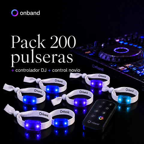 Pack 200 invitados - Pulsera Nova 