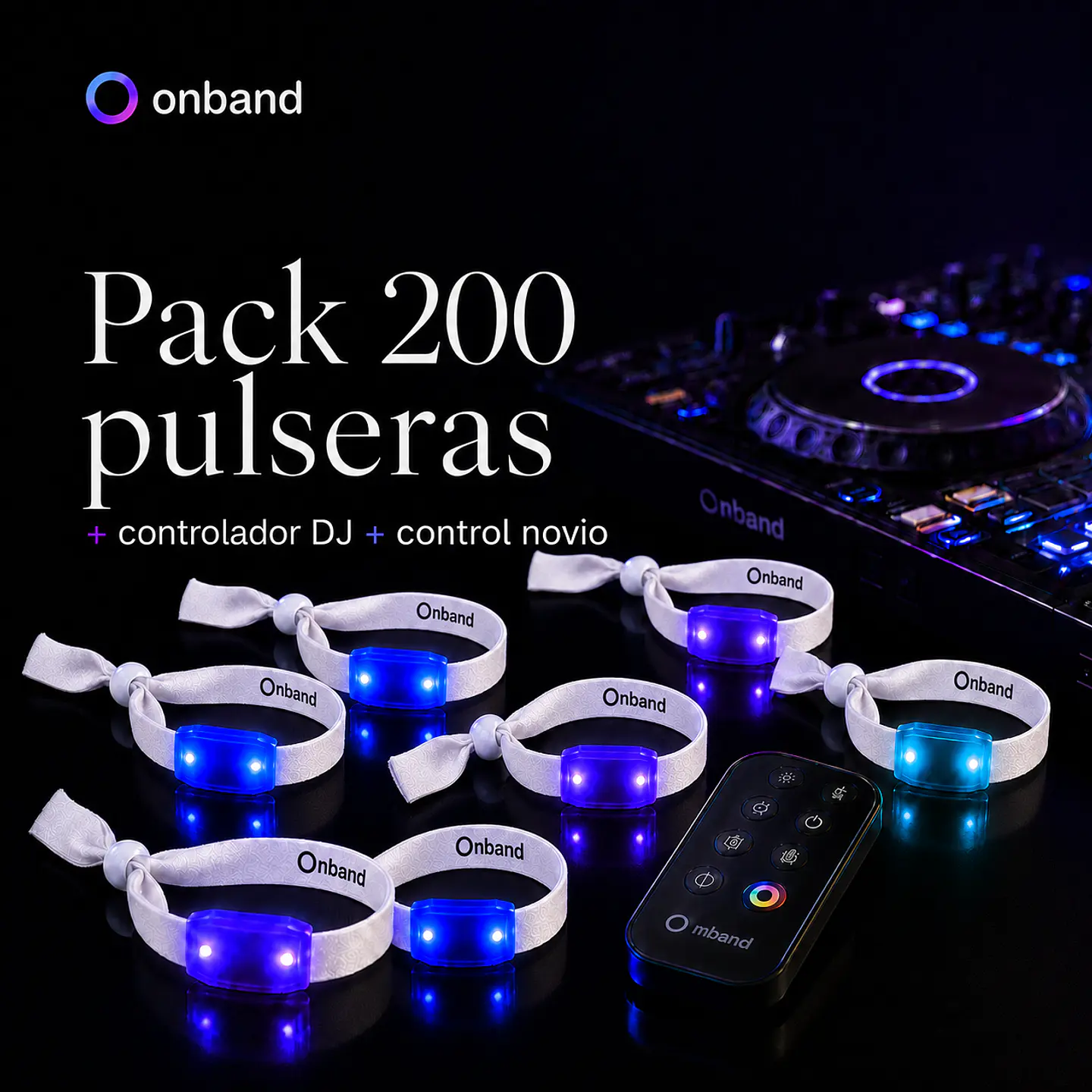Pack 200 invitados - Pulsera Nova  1