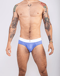 NUEVO! - Brief Microfibra Baby Blue logo dorado