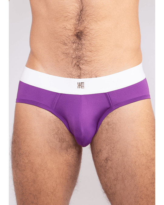 NUEVO! - Brief Microfibra Violeta logo dorado