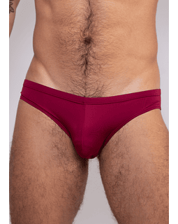 Bikini Anatomico Microfibra Rojo Vino