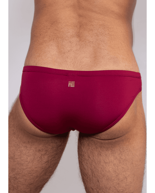 Bikini Anatomico Microfibra Rojo Vino