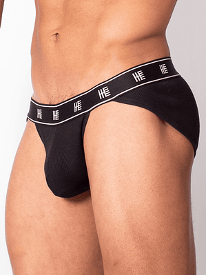 Brief Hermes Acanalado - Negro