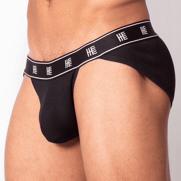 Brief Hermes Acanalado - Negro 1