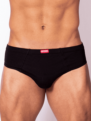 Bikini Brief Algodón CASSIUS Negro