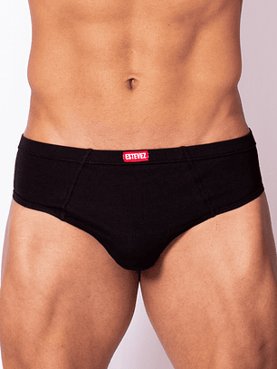 Bikini Brief Algodón CASSIUS Negro