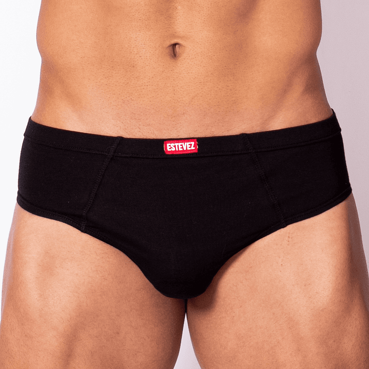 Bikini Brief Algodón CASSIUS Negro 1