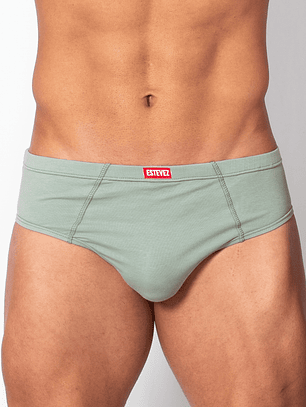 Bikini Brief Algodón CASSIUS Salvia