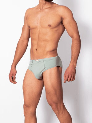 Bikini Brief Algodón CASSIUS Salvia