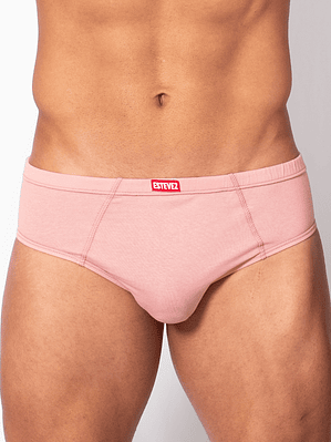 Bikini Brief Algodón CASSIUS Palo Rosa