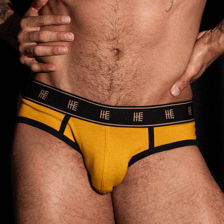 Brief Delfos Algodón - Mostaza 3