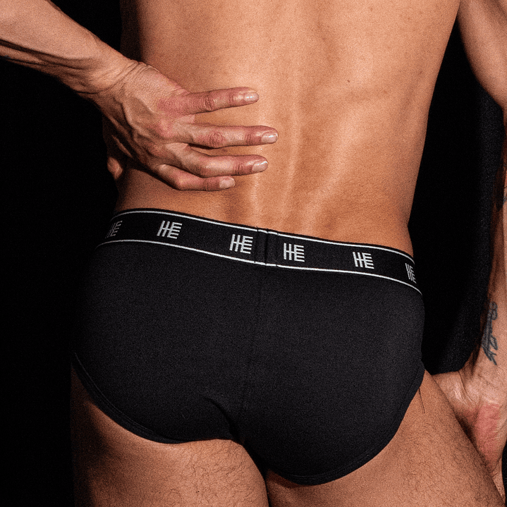 Brief Delfos Algodón - Negro 5