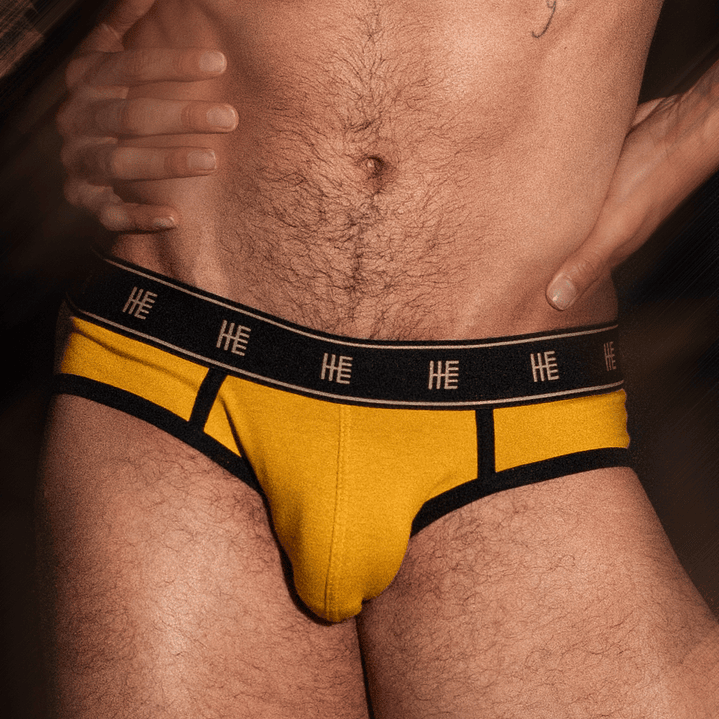 Brief Delfos Algodón - Mostaza 1