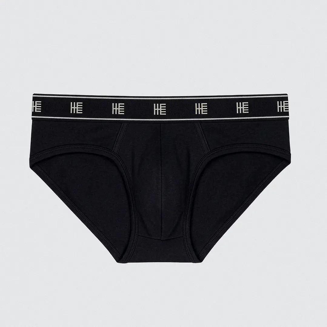 Brief Delfos Algodón - Negro 1