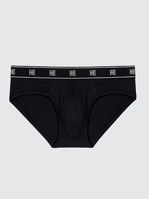 Brief Delfos Algodón - Negro