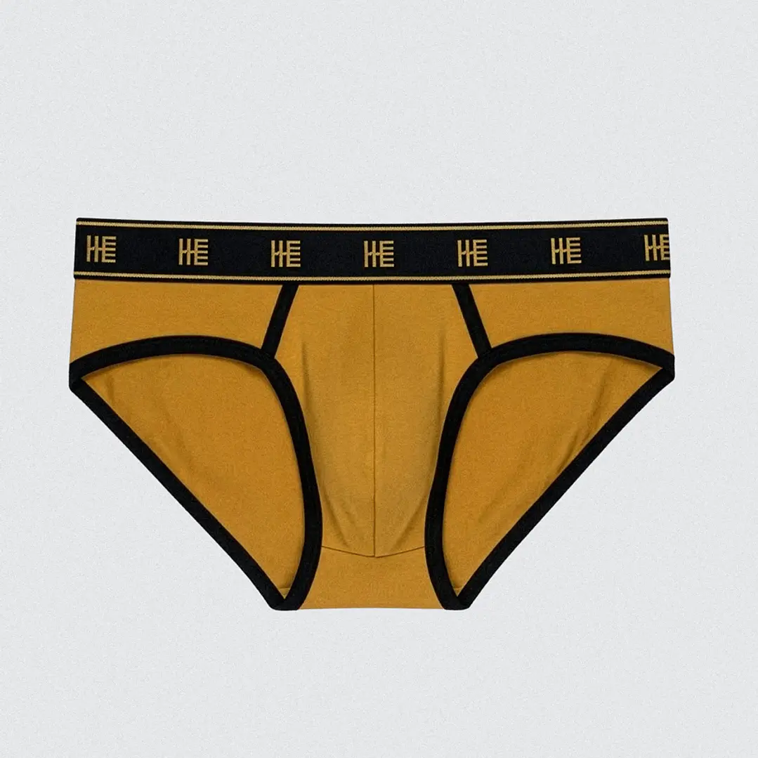 Brief Delfos Algodón - Mostaza 1