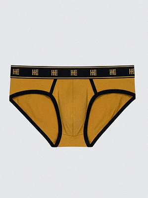 Brief Delfos Algodón - Mostaza