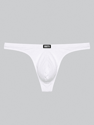 Tanga Algodón - Atlas Blanco