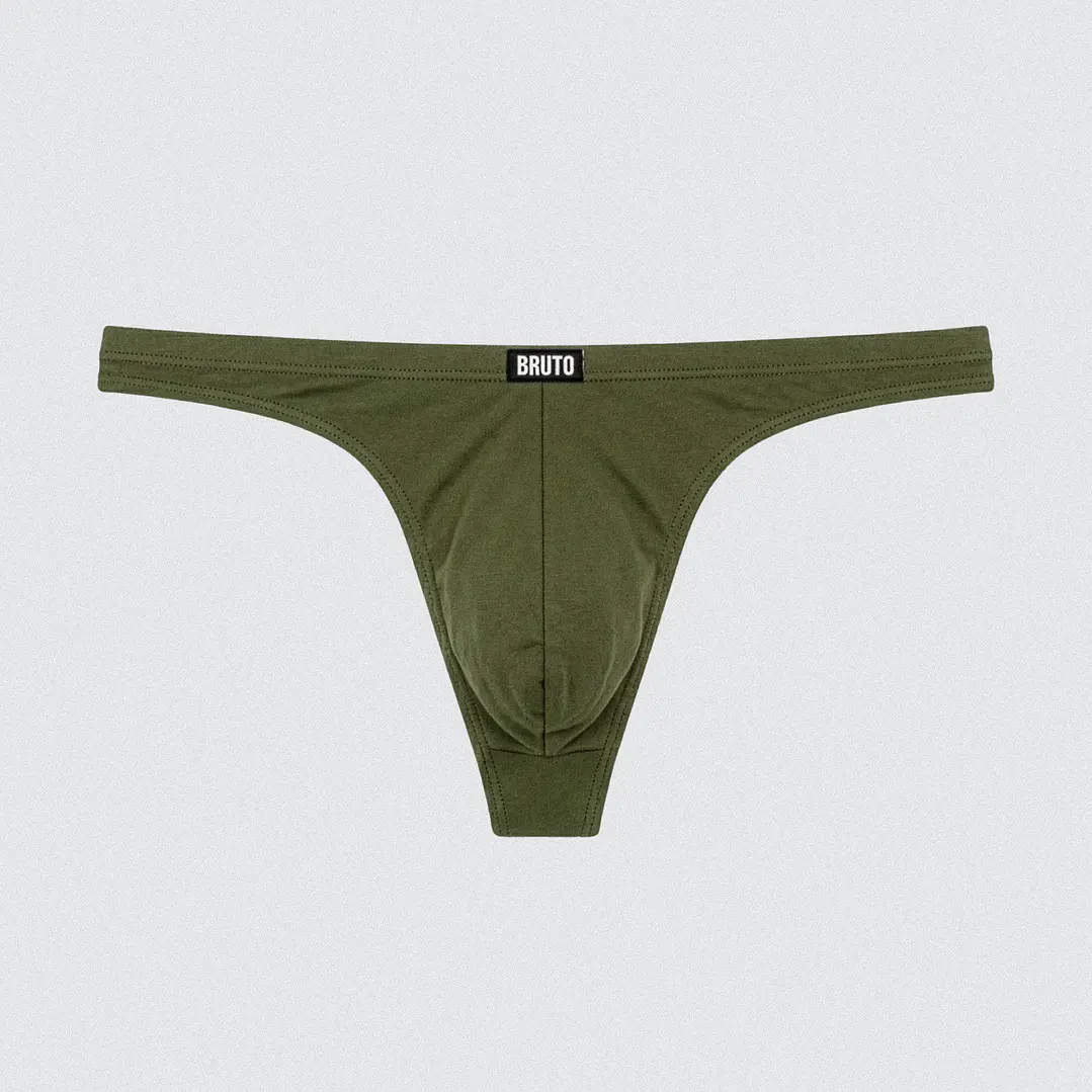 Tanga Algodón - Atlas Oliva 1