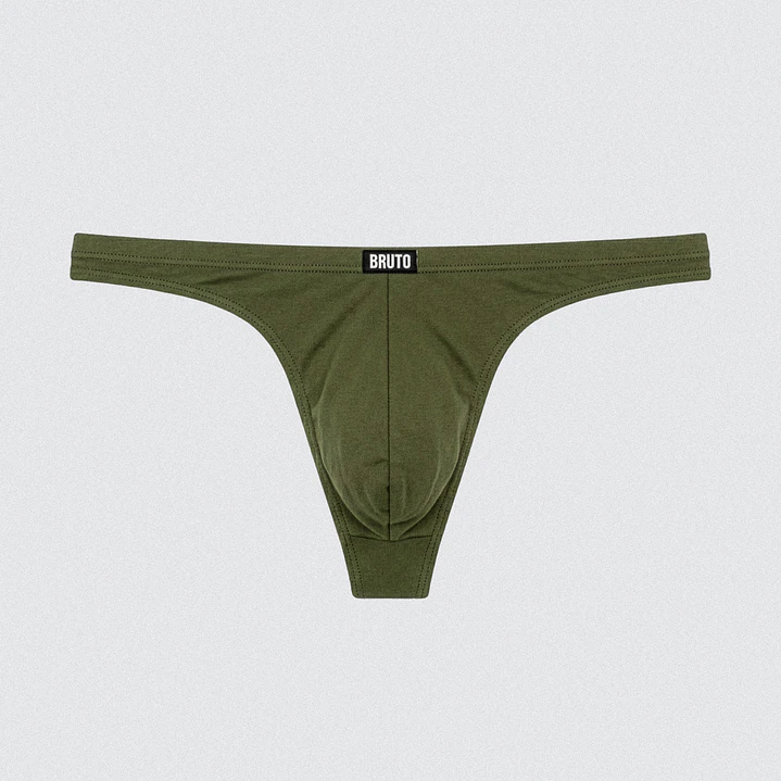 Tanga Algodón - Atlas Oliva 1