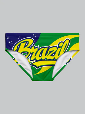 Bañador Brief Licra Estampado Brasil