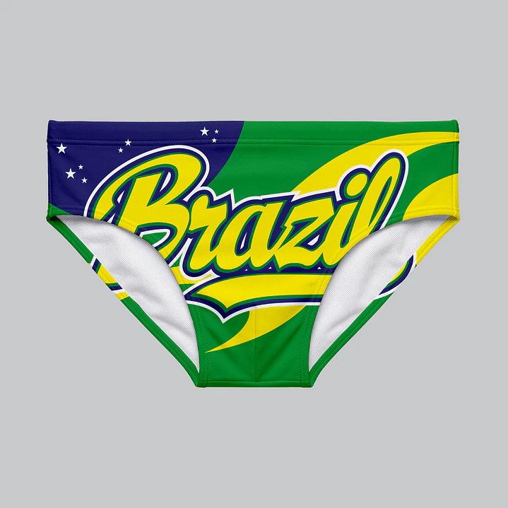 Bañador Brief Licra Estampado Brasil 1