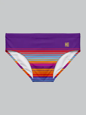 Bañador Brief Licra Estampado Sarape Morado